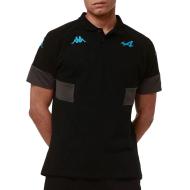 Polo Noir Homme Kappa Andoi Alpine F1