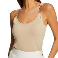 Débardeur Beige Femme Morgan Dua