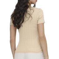 T-Shirt Beige Frau JDY Salsa Ansicht 2