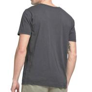 T-shirt Gris Homme Jack & Jones Split Neck vue 2