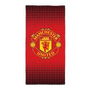 Manchester United Serviette de Plage Rouge 75 x 150 cm pas cher