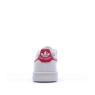 Baskets Blanche/Rose Fille Adidas Stan Smith vue 3