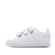 Basket Blanche Fille Adidas STAN SMITH CF I pas cher