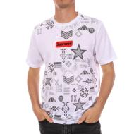 T-shirt Blanc Homme Supreme Grip Smoke pas cher