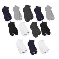 X12 Paires Chaussettes Blanc/Marine/Noir Kaporal GERARD pas cher