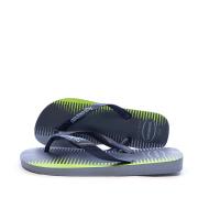 Tongs Marine/Vert Homme Havaianas Trend Logo pas cher