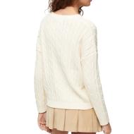 Pull Ecru Femme Superdry Vintage vue 2