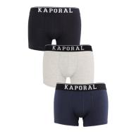 Lot x3 Boxers Noir/Gris homme Kaporal QUADMHS