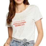 T-shirt Blanc Femme Morgan DANAE pas cher