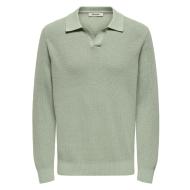 Polo Vert Homme Only & Sons Casper pas cher
