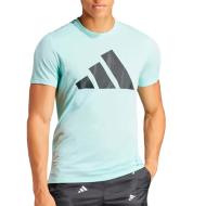 T-shirt Turquoise Homme Adidas Run pas cher