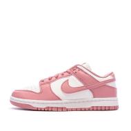Baskets Roses/Blanches Femme Nike Dunk Low pas cher