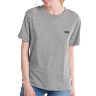 T-shirt Gris Femme Vans Boxy pas cher