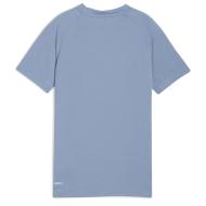 T-Shirt Bleu Garçon Puma Evostripe vue 2