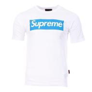 T-shirt Blanc/Bleu Homme Supreme Grip Italfigo