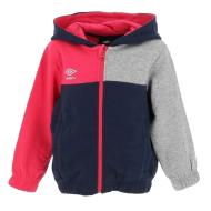 Sweat Zippé Marine/Rouge/Gris Garçon Umbro Gam pas cher