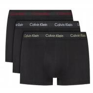 X3 Boxers Noir/Blanc Homme Calvin Klein Jeans Low Rise Trunk 3