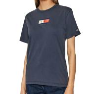 T-shirt Marine Femme Tommy Jeans Vintage pas cher