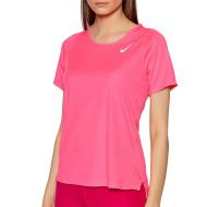 T-shirt de Running Rose Fluo Femme Nike Race