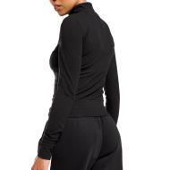 Sweat Zippé Noir Femme Adidas Tracktop vue 2