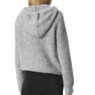 Pull à capuche Gris Clair Femme Vero Moda Hoodie vue 2