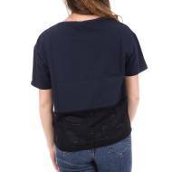 T-Shirt Marine Femme Le Coq Sportif Loose vue 2