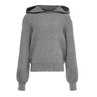 Sweat à capuche côtelé Gris Fille Kids Only Florelle