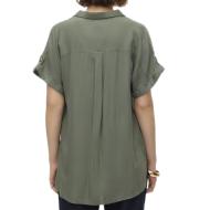 Vero Moda Damen Grünes Hemd Bumpy Ansicht 2