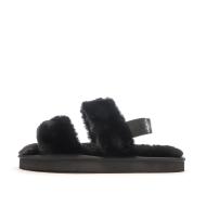 Claquettes Noires Femme Calvin Klein Jeans Home pas cher