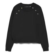Pull Noir Femme Vero Moda Happy