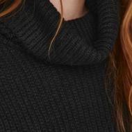 Pull Noir Femme JDY Megan Cowl Neck vue 3