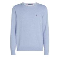 Pull Bleu Homme Tommy Hilfiger Pima MW0MW28046 pas cher