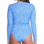 Maillot de bain 1 pièce Bleu Femme Salty Crew Static vue 2