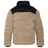 Doudoune Beige Homme Schott Utah Sherpa vue 2