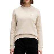 Sweat Beige Femme Tommy Hilfiger Flag Crew pas cher