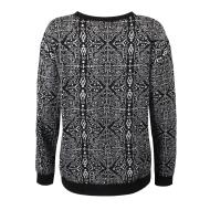 Pull Noir Femme Vans Kerchief Crew vue 2