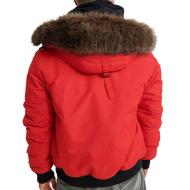 Parka Rouge Homme SuperdryEverest Bomber vue 2