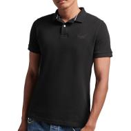 Polo Noir Homme Superdry Classic Pique