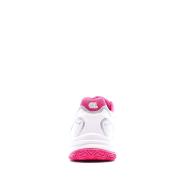 Chaussures de tennis blanc/rose femme Asics Gel Challenger 9 Clay vue 3