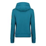 Sweat à Capuche Bleu Femme Geographical Norway Lady vue 2