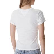 Camiseta blanca de mujer Tommy Hilfiger Tjw Slim ver 2