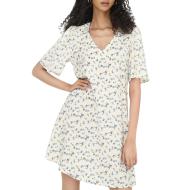 Robe à Fleurs Blanc/Bleu Femme JDY Carrie