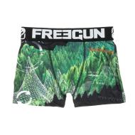 Boxer Noir/Vert Garçon Freegun Nature pas cher