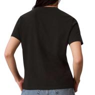 T-Shirt Noir Femme Calvin Klein Jeans Classics vue 2