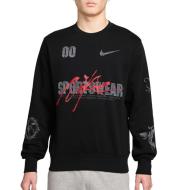 Sweat Noir/Rouge Homme Nike U Nsw Crew pas cher