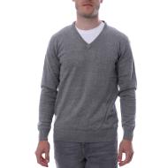 Pull Over Gris Homme Hungaria V Neck pas cher