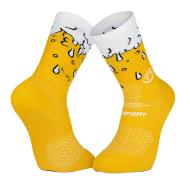 X1 Paires de Chaussettes Jaune BV SPORT Trail Biere pas cher