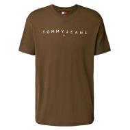 T-Shirt Marron Homme Tommy Hilfiger Reg Linearss pas cher