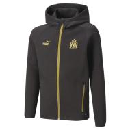 OM Veste de survêtement Noir Junior Puma 22/23 pas cher