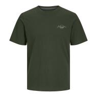 T-shirt Kaki Homme Jack & Jones Ferris 12287695 vue 3